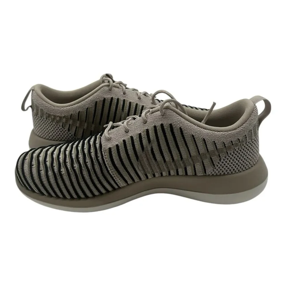 Nike Roshe Two Flyknit Running Shoes Womens 7 Natural Olive Black‎ 844929-200